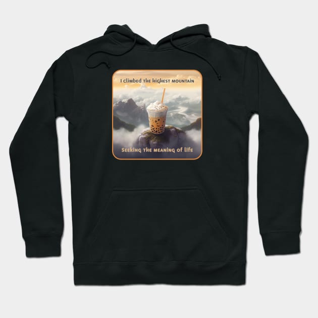 Boba Tea, The Meaning of Life Hoodie by MythicLegendsDigital